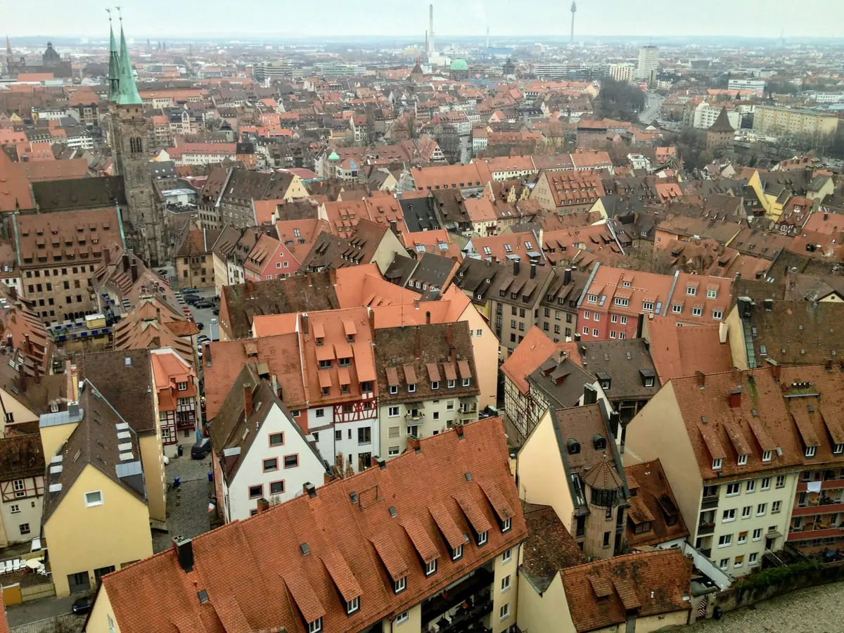 Blick über die Dächer der Nürnberger Altstadt