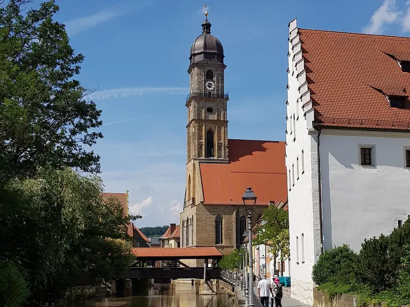 Die Vils und die Altstadt von Amberg