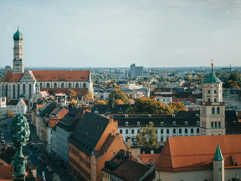 Blick über die Dächer von Augsburg